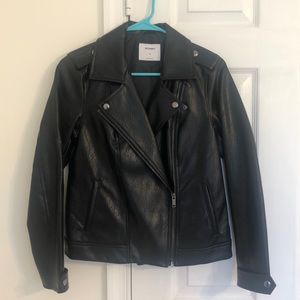 Old Navy Faux Leather Motorcyle Jacket